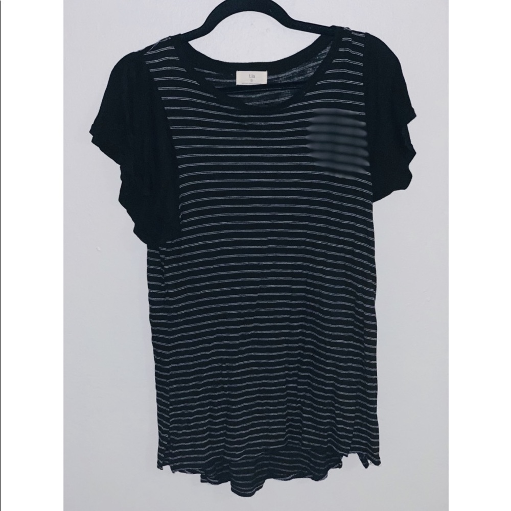 Anthropologie Flutter Sleeve Tee (never worn)